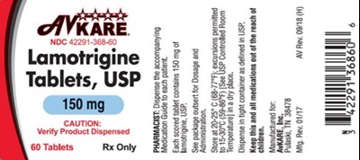 Label 4229136860 Lamotrigine 2018 150mg